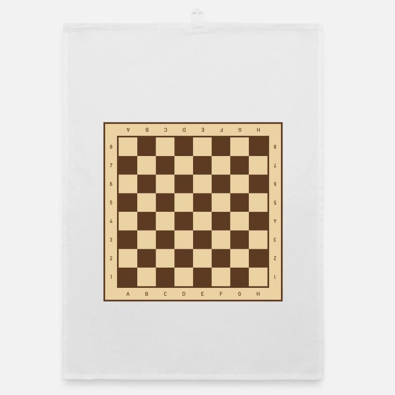 Classic checkerboard design Organic dish towel