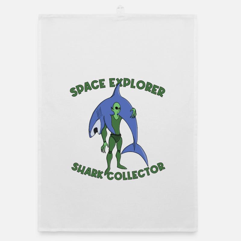 Collectionneur de requins Space Explorer Torchon bio