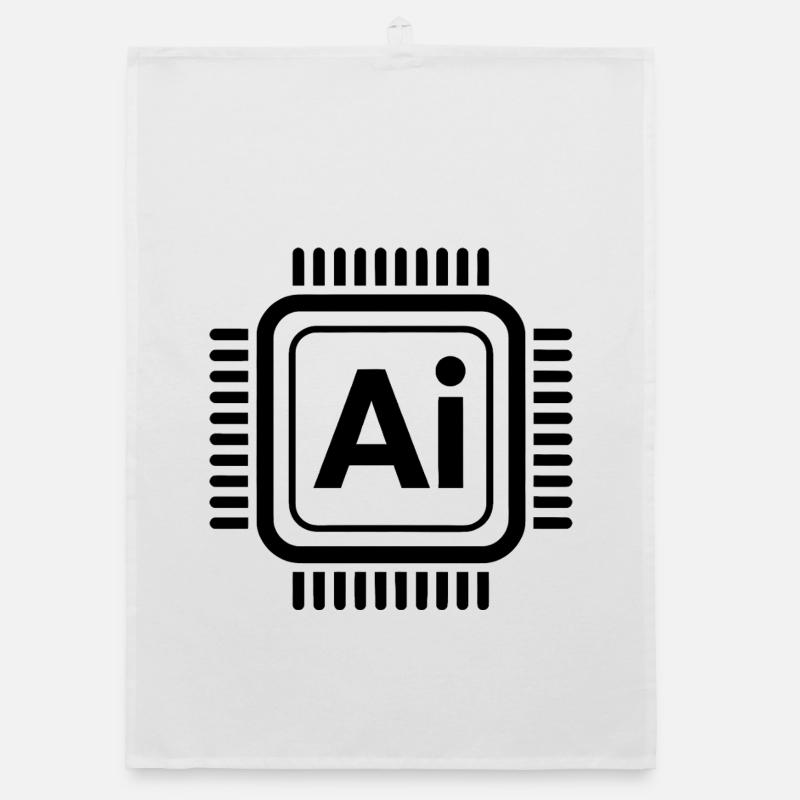 AI Chip - Cool Technology Design Organic dish towel