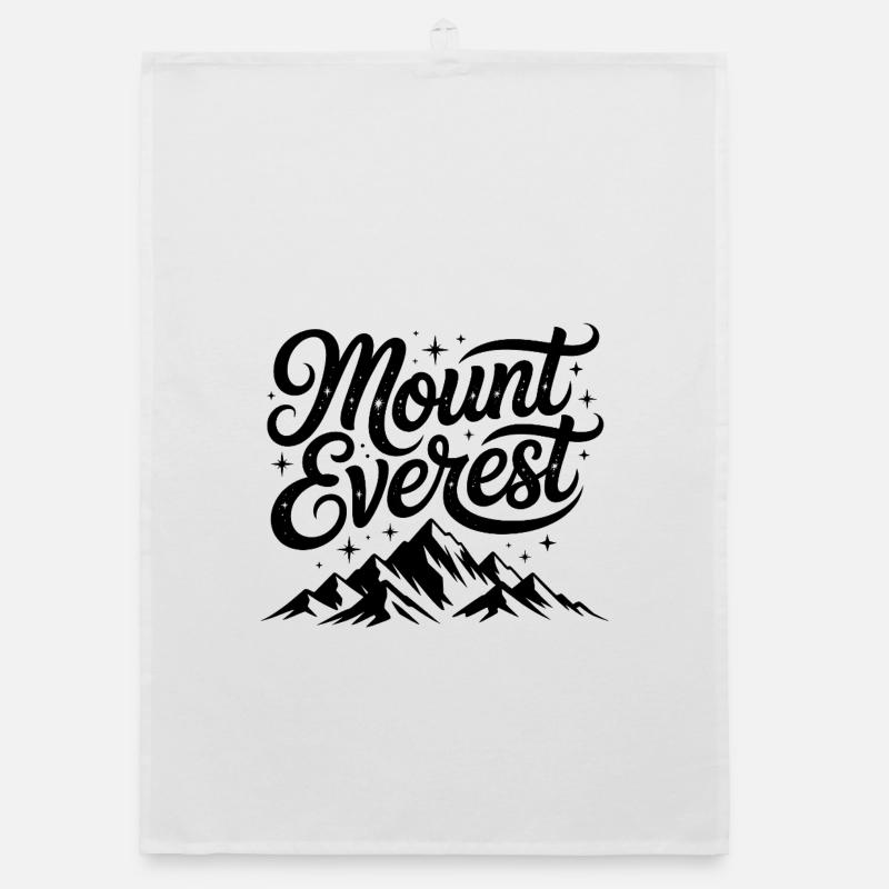 Mount Everest - Souvenir Design Organic dish towel