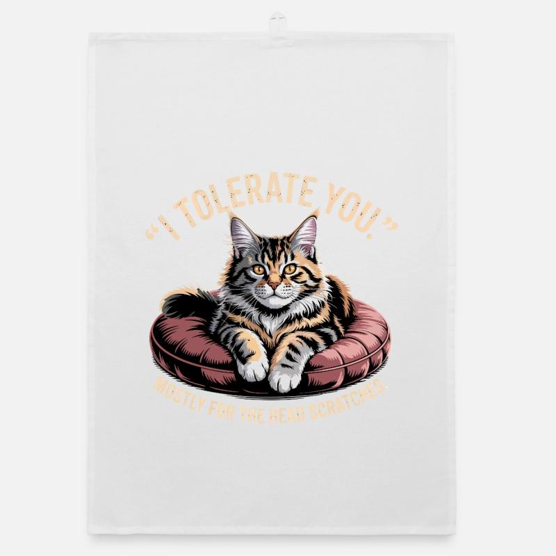 Tête Gratter Chat Torchon bio