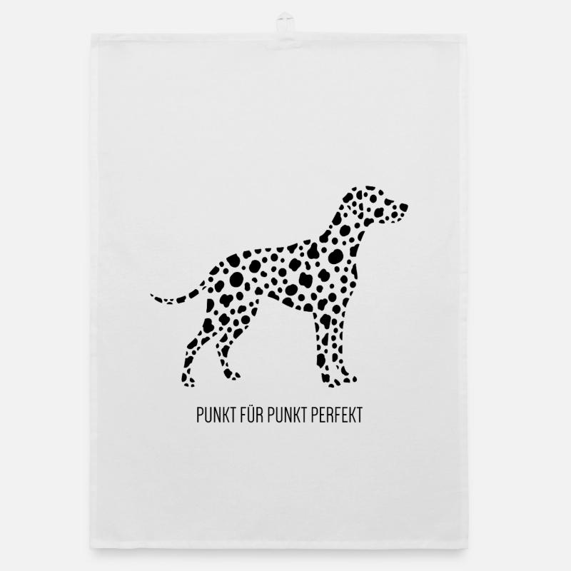Point par point, des dalmatiens parfaits Torchon bio
