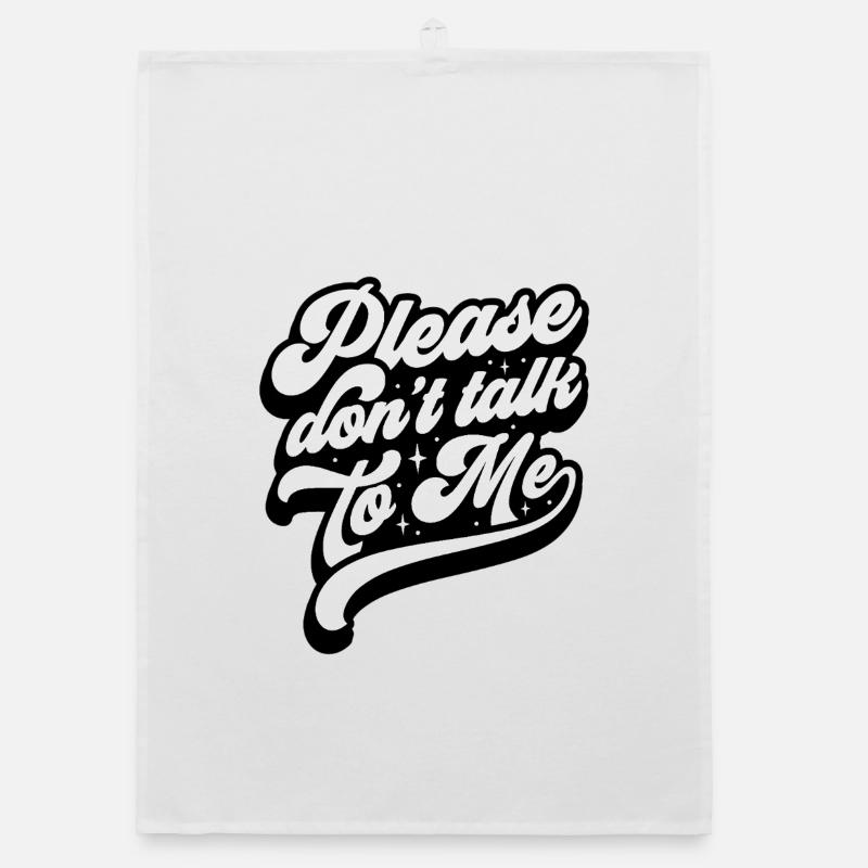 Expressive message in modern style Organic dish towel