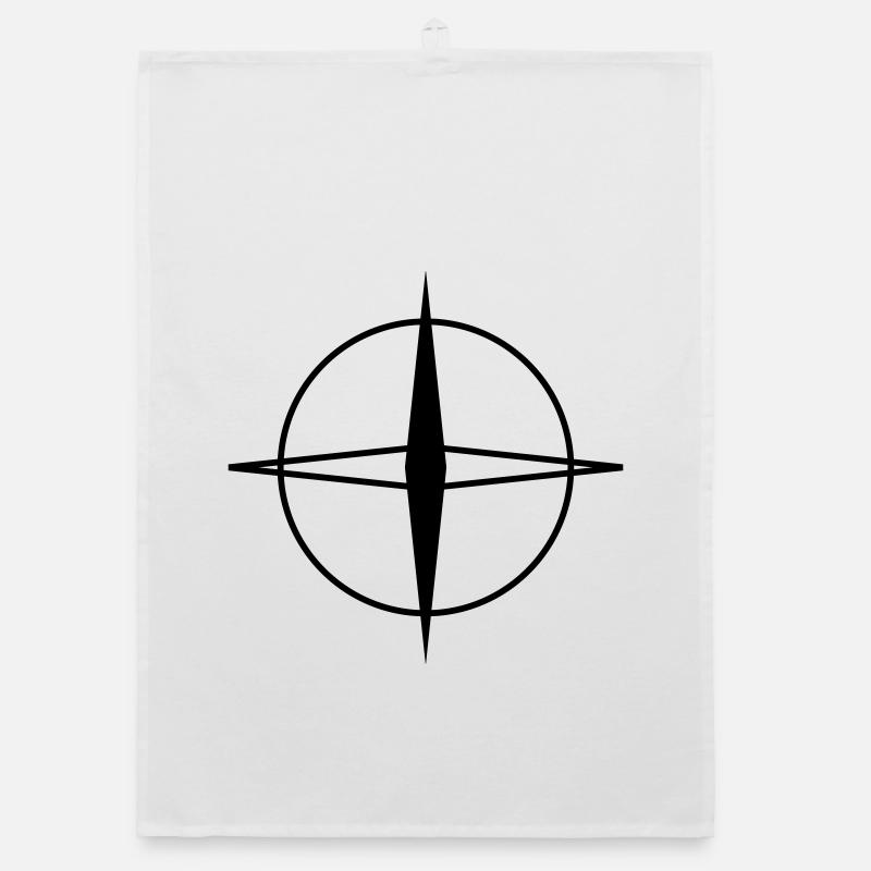 Minimalist Black White Geometric Pattern Design Organic dish towel