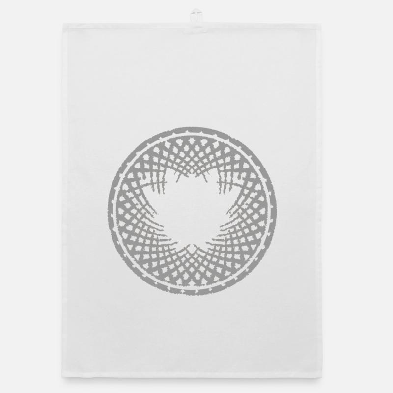 Geometric Mandala Pattern Organic dish towel