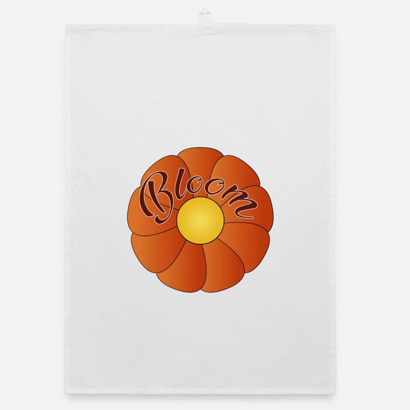 Bloom - conception de fleur simple Torchon bio