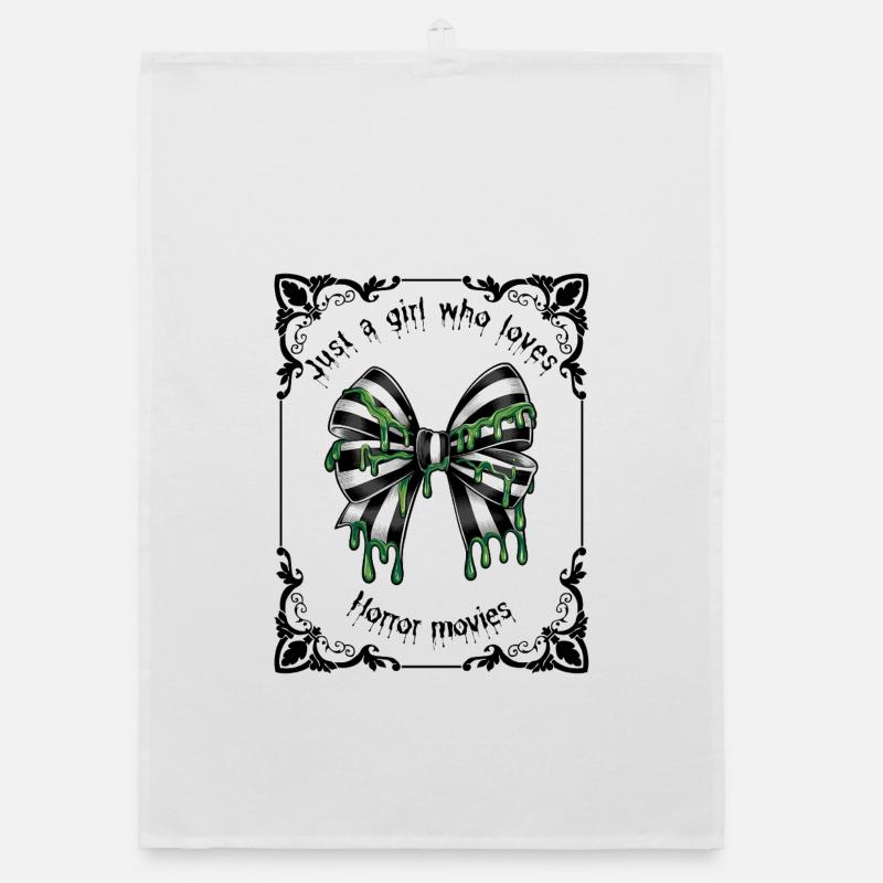 Black and white goth striped bow in a tarot frame Torchon bio