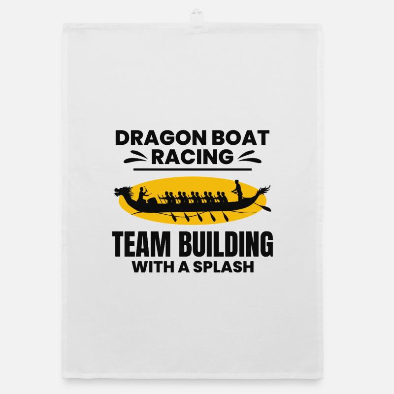 Synchronized Paddling Team  Organic dish towel