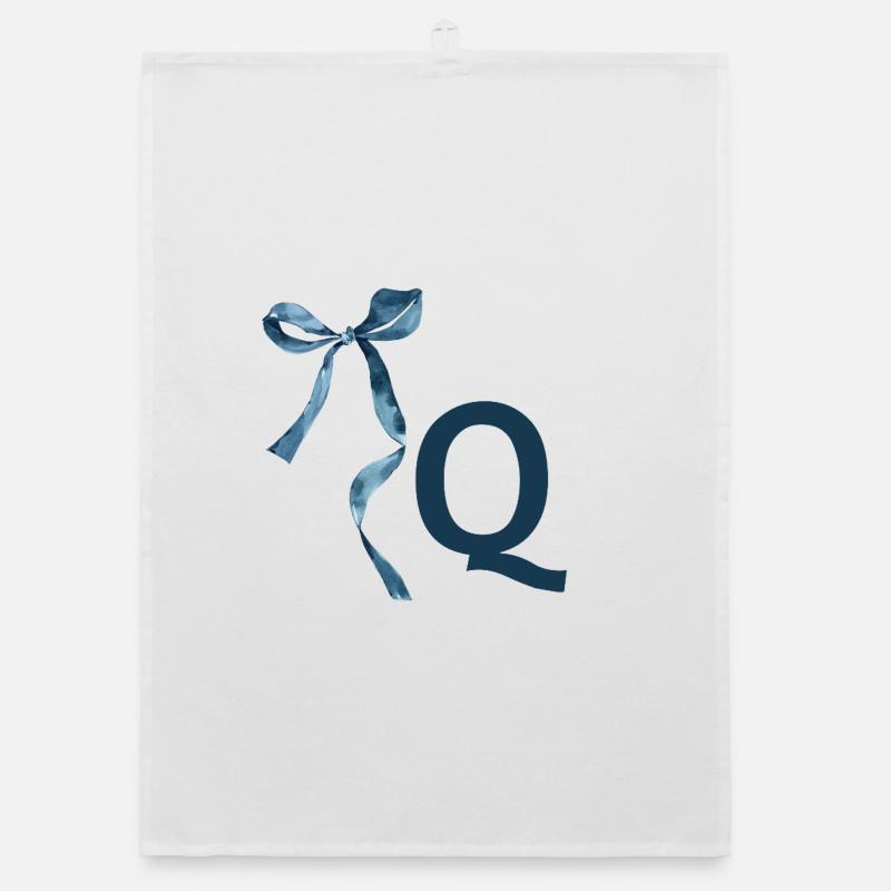 Monogram q Geschenkidee Organic Geschirrtuch