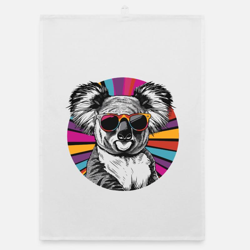 Koala Comic Organic dish towel