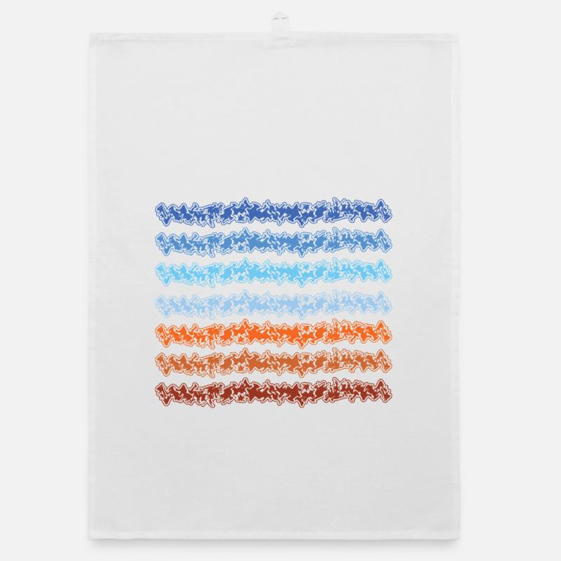 Conception abstraite de lignes dégradées Torchon bio