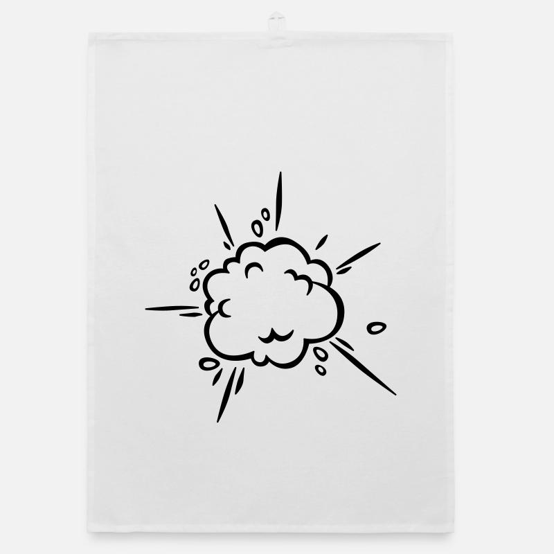 Comic Dust Cloud Organic dish towel