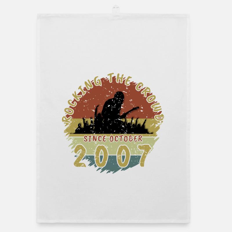 18th Birthday Rocking the crowd GIT 10/2007 Organic dish towel