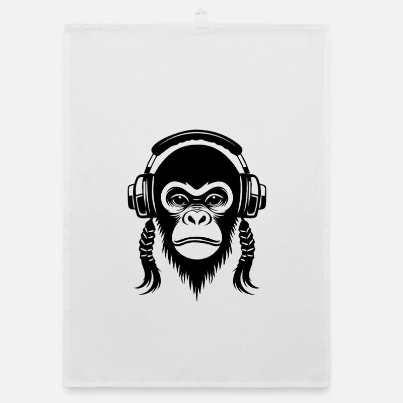 Bold Monkey Head Statement Urban Edition Shirt Organic dish towel