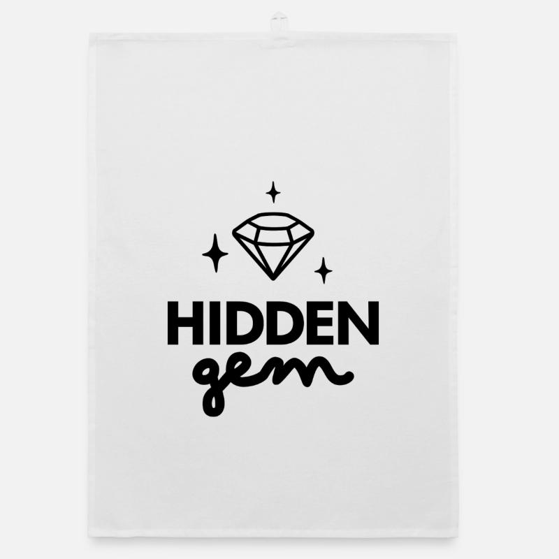Hidden Gem Diamond logo  Organic dish towel