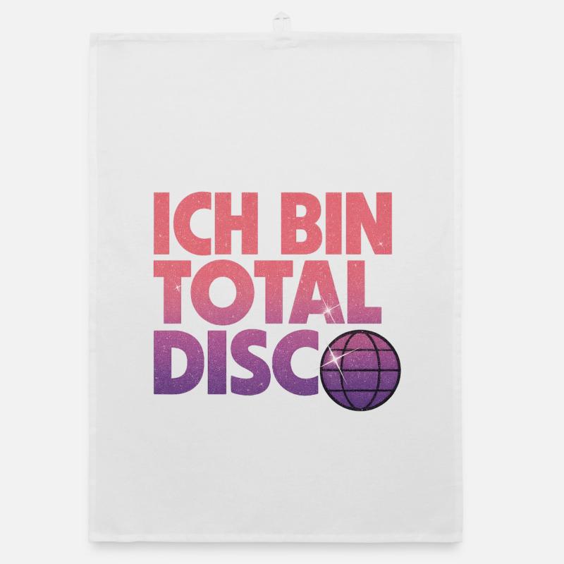 Ich bin total Disco Organic Geschirrtuch