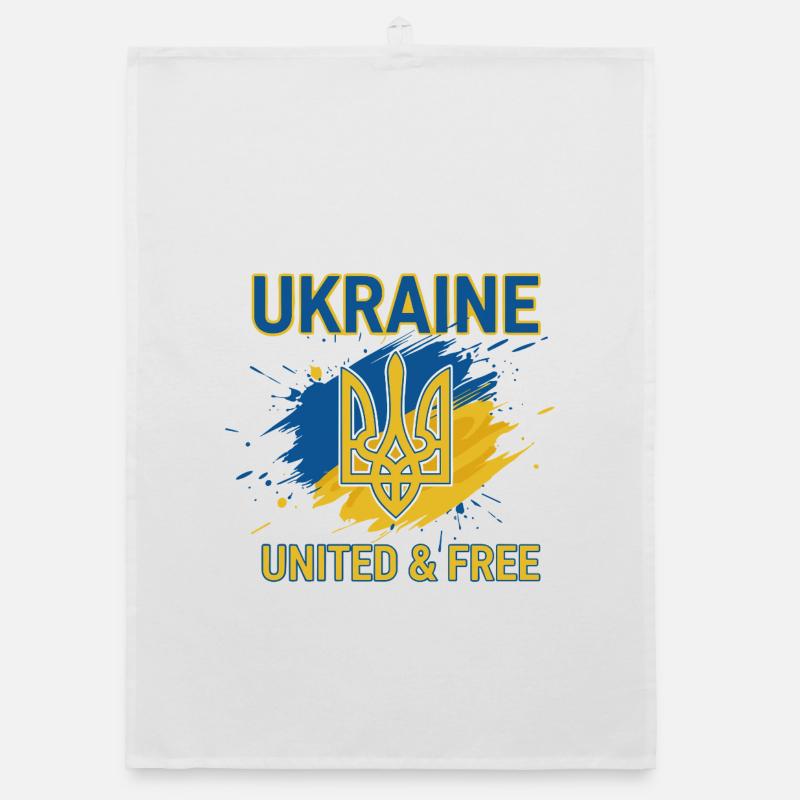 Ukraine Unity and Freedom Organic dish towel