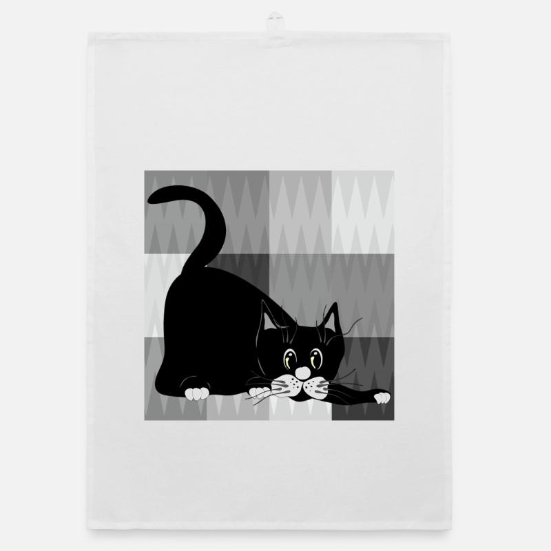 cat Organic dish towel