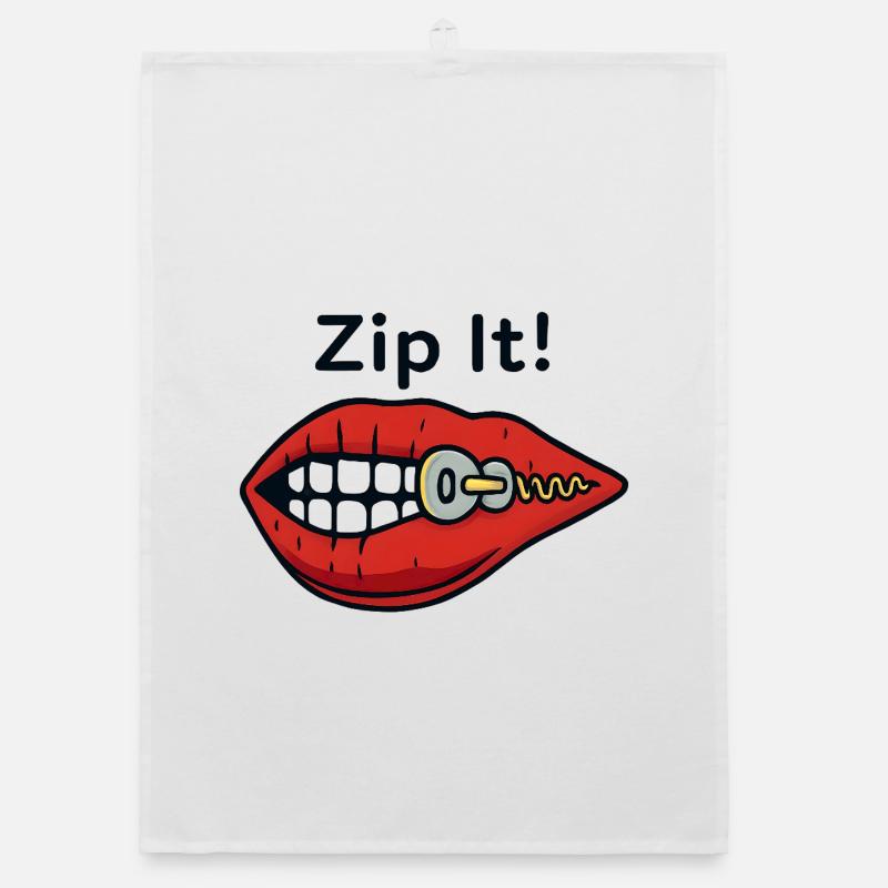 Fermeture éclair lèvres Zip It Torchon bio