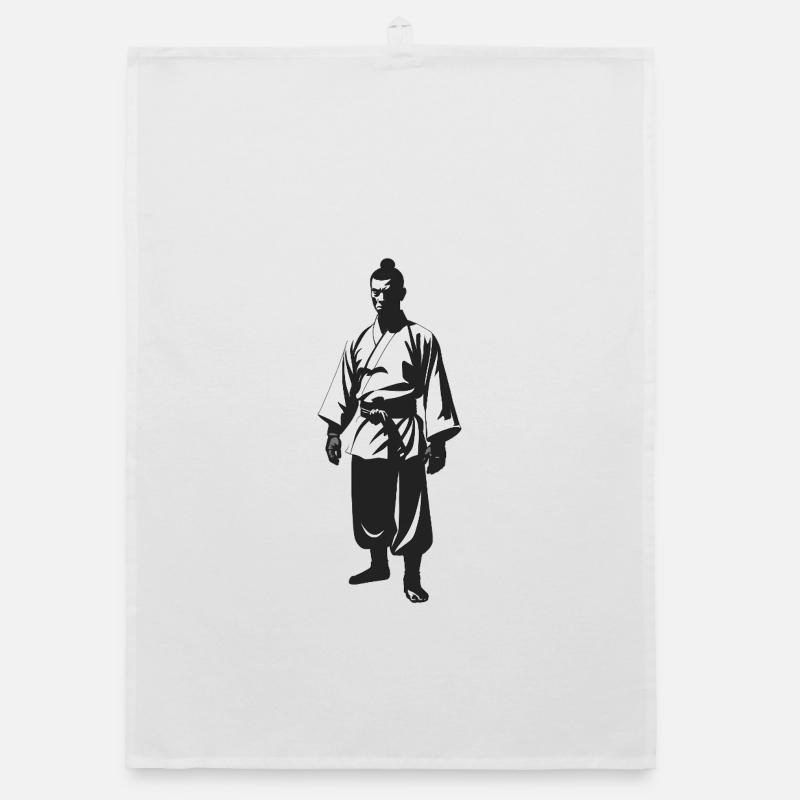 Shaolin Monk - Cool Silhouette Logo Torchon bio