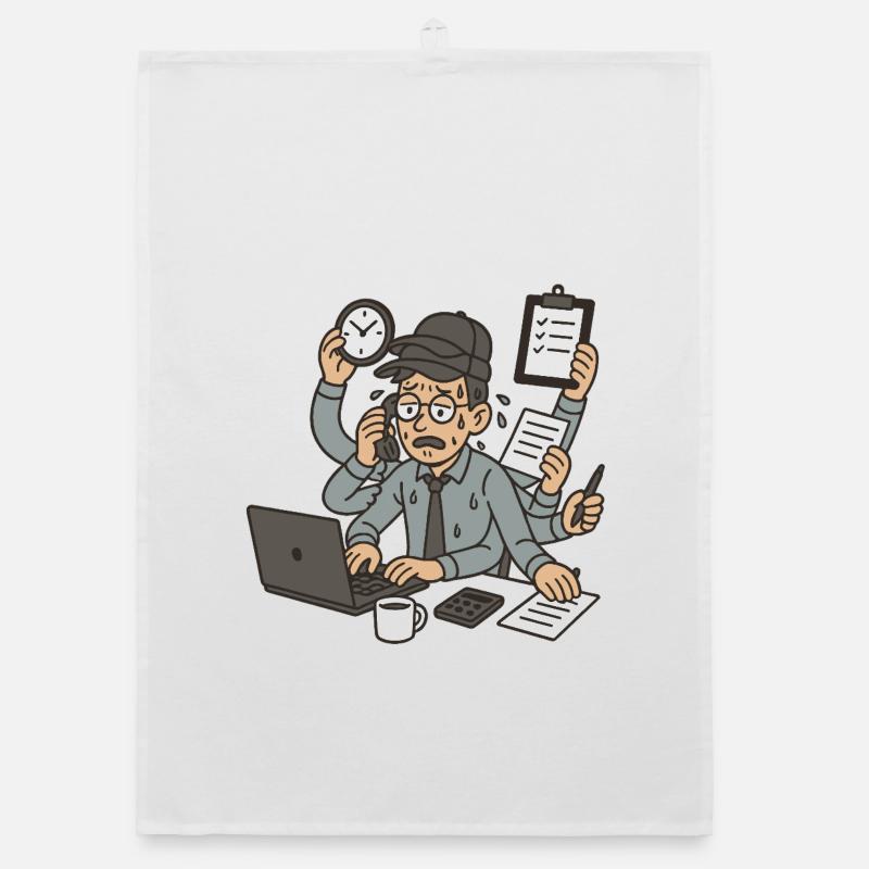 The multi-hatted worker Organic dish towel
