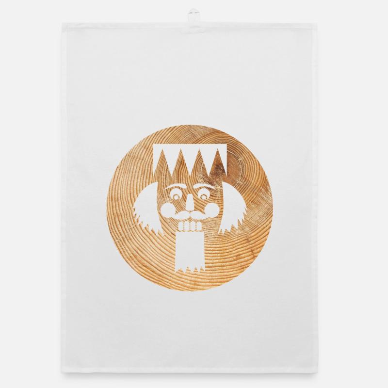 Nussknacker Holz Kreis Weihnachten Advent Figur Organic Geschirrtuch