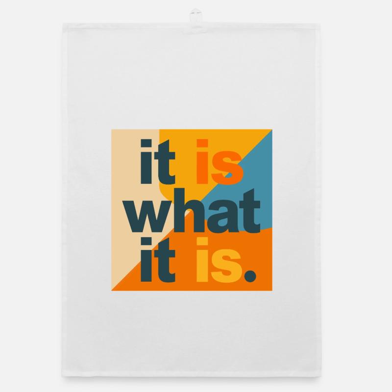 C’est ce que c’est – typo, collage, pop art Torchon bio