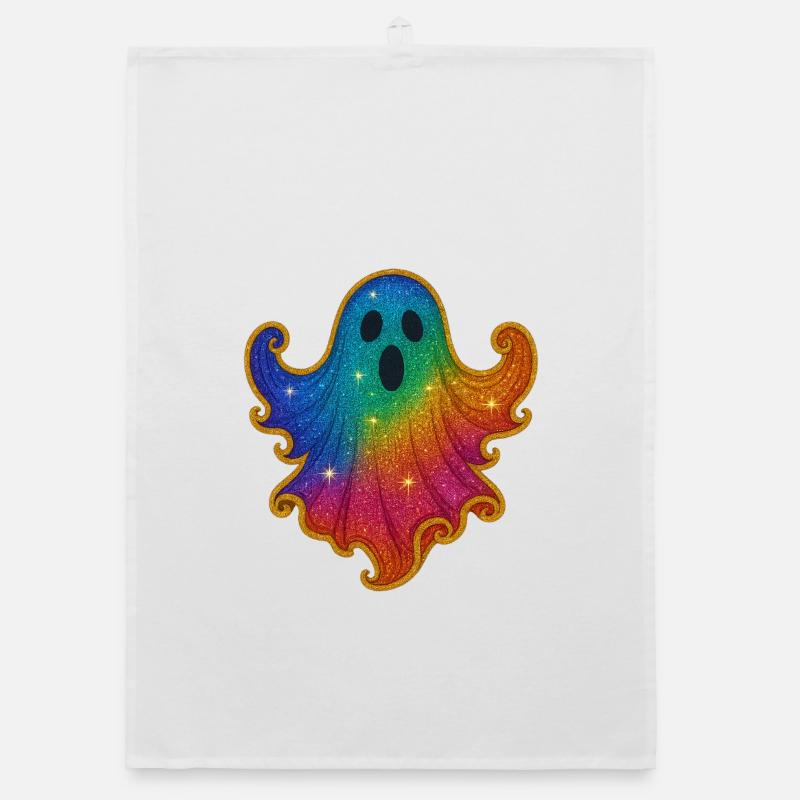 Rainbow Spirit Glitter Organic dish towel