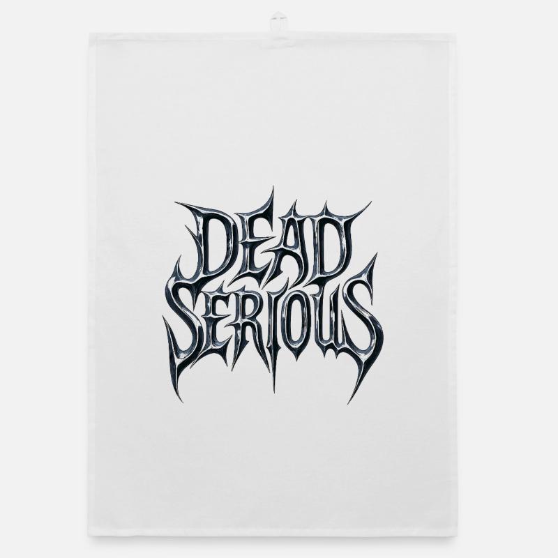 Dead Serious Design – Dark, Strong, Determined Organic dish towel