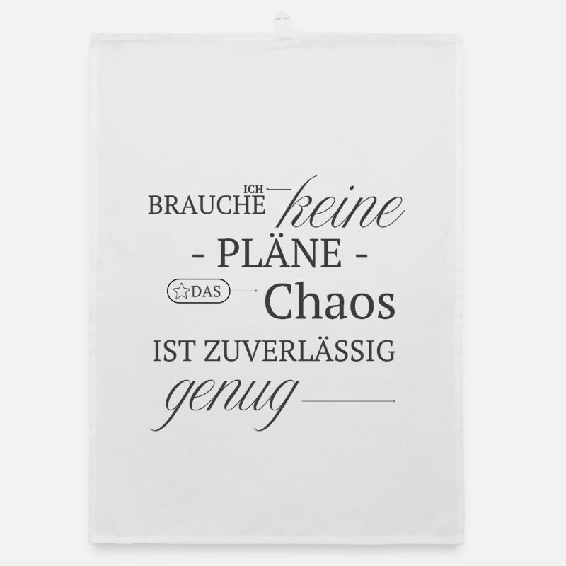 No plan, chaos is reliable enough Organic dish towel