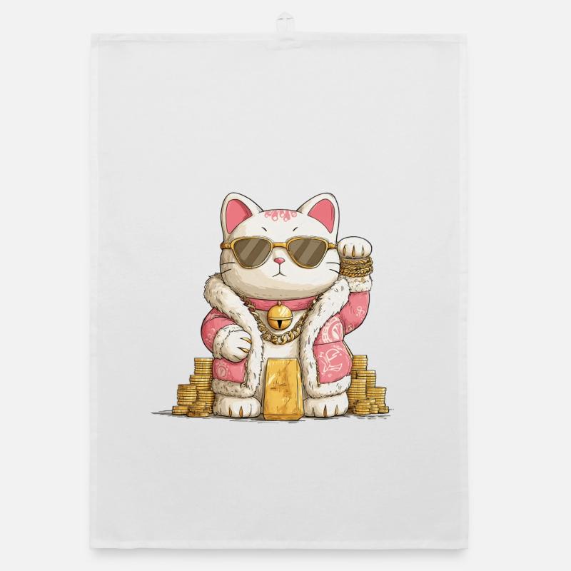 Maneki Neko doré Torchon bio