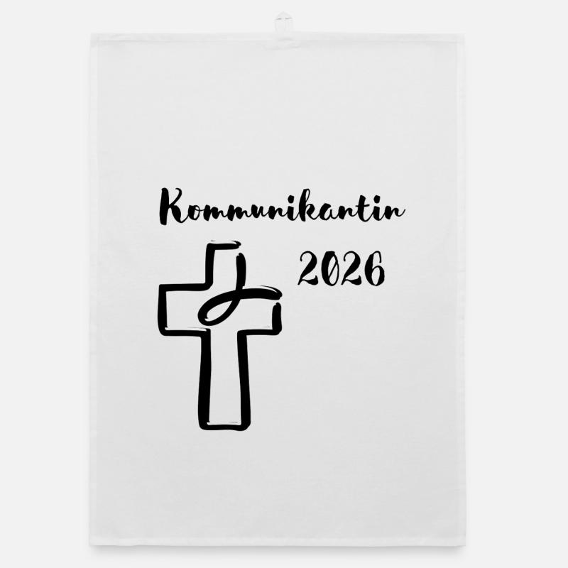 Communiant 2026 Communication initiale Fish Cross Torchon bio