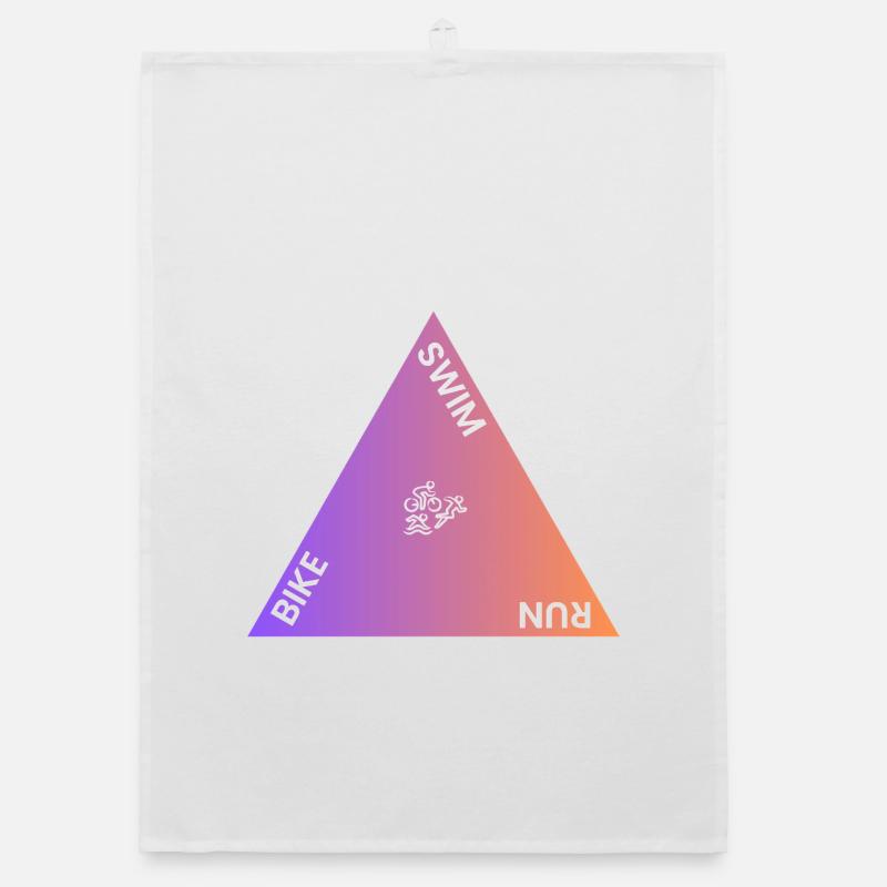 Triathlon Triangle Gradient Organic dish towel