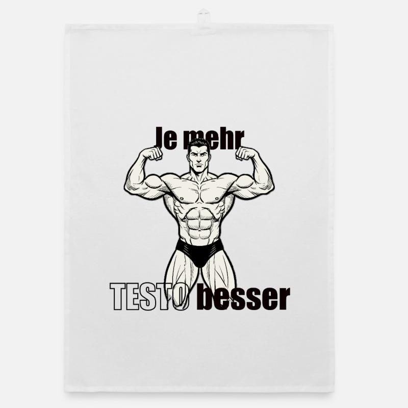 Muscle Hero Power Pose Conception d’impression Torchon bio