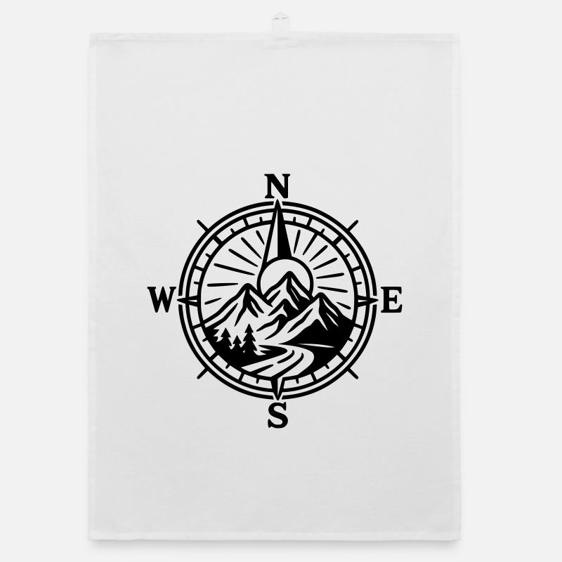 Berg Kompass Organic Geschirrtuch