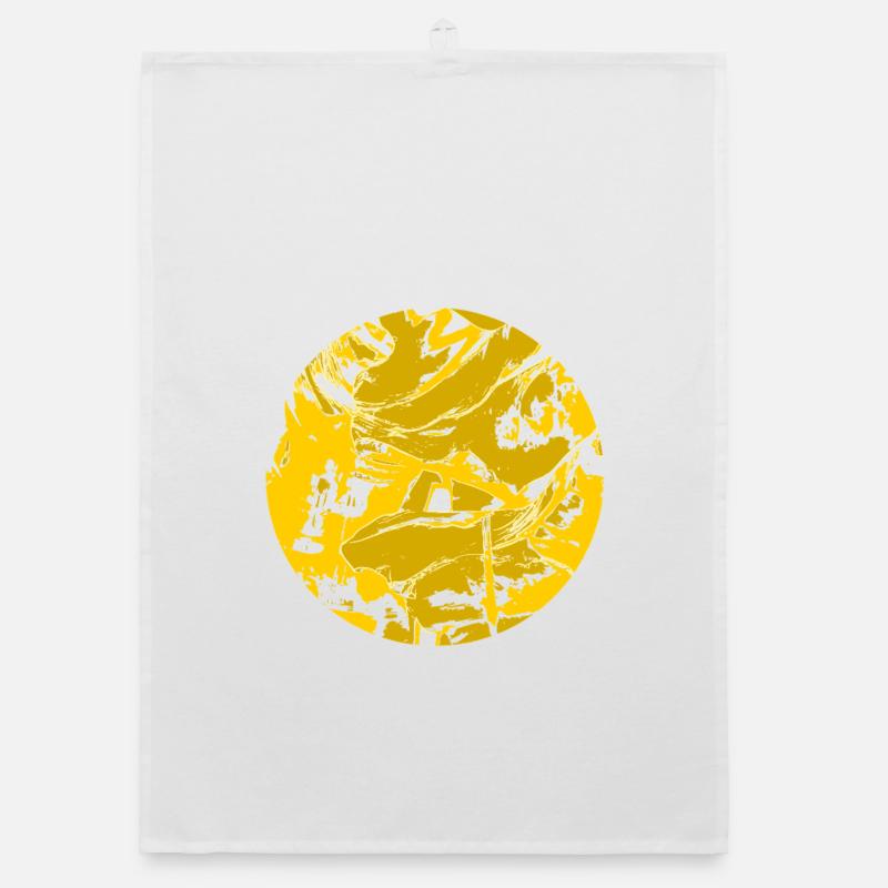 Solar Abstract Circle Organic dish towel