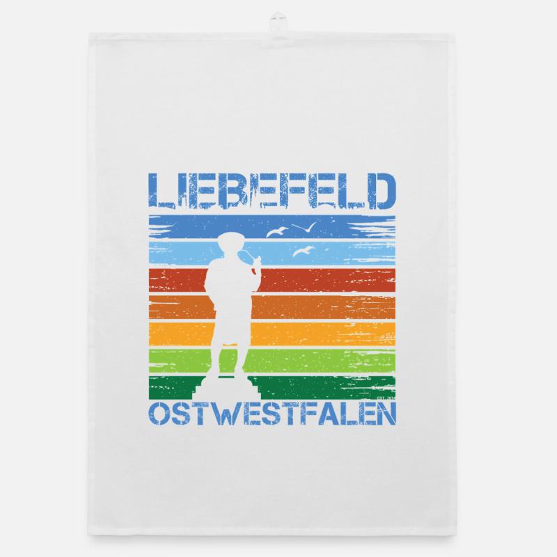 Liebefeld ❤ Leineweber - Organic Geschirrtuch - Weiß
