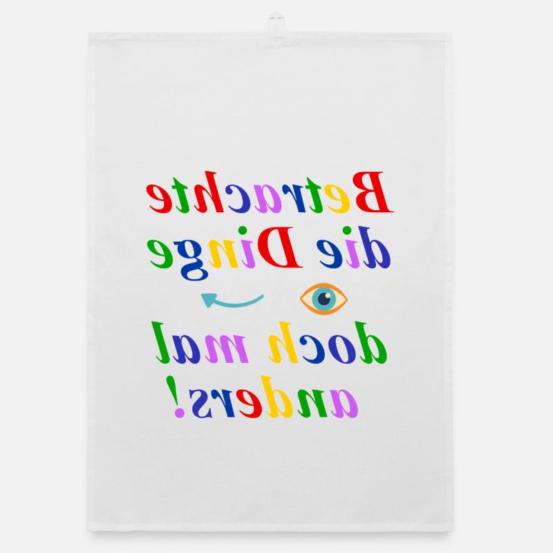 Think Different Design Organic dish towel