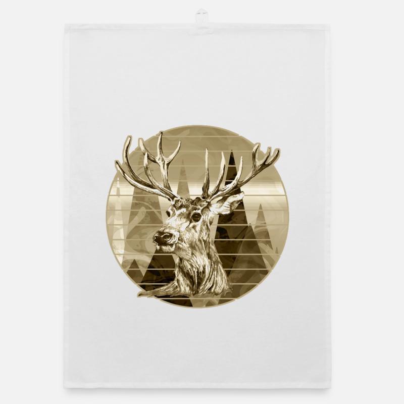 Deer Organic dish towel