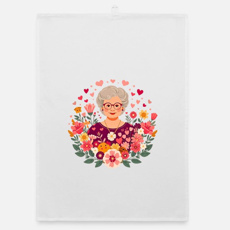 Maman Florale Torchon bio