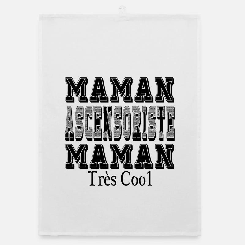 Aufzugsführer Mutter Sehr coole Mutter Organic Geschirrtuch