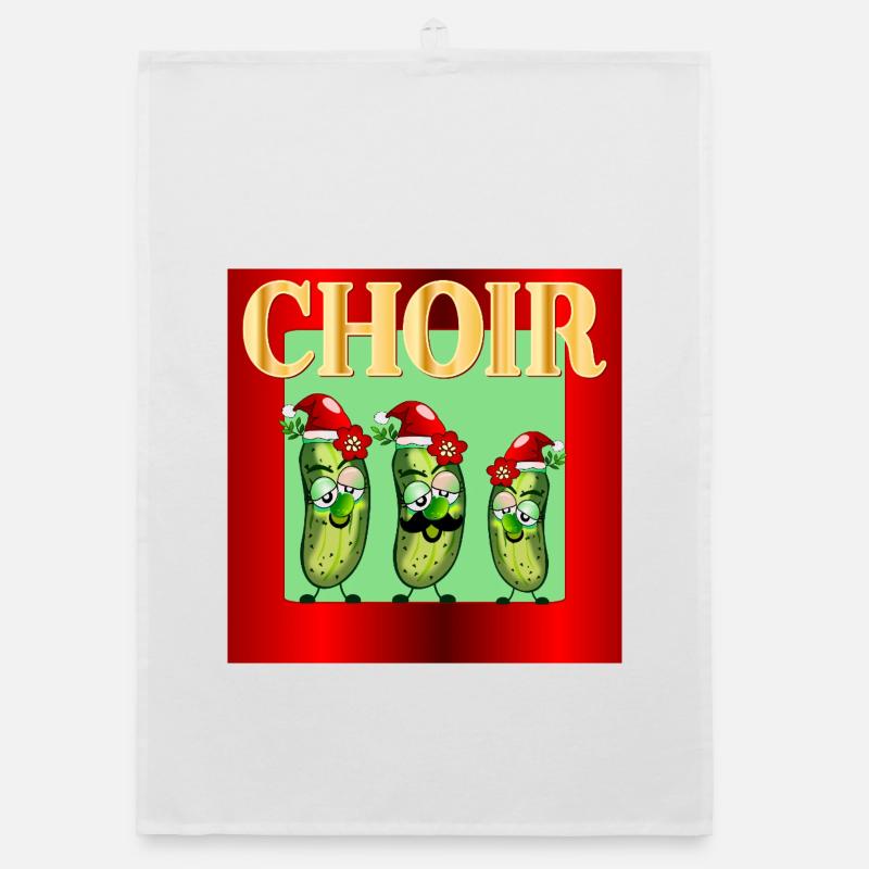 Cornichons du Chœur du Père Noël de Noël Torchon bio