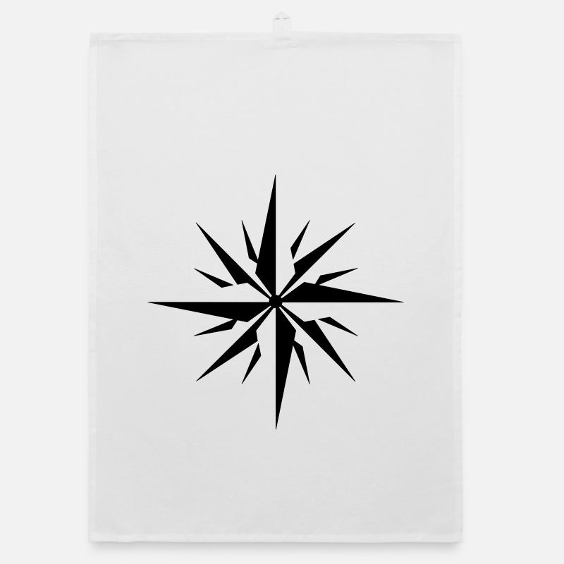 Wind rose Organic dish towel