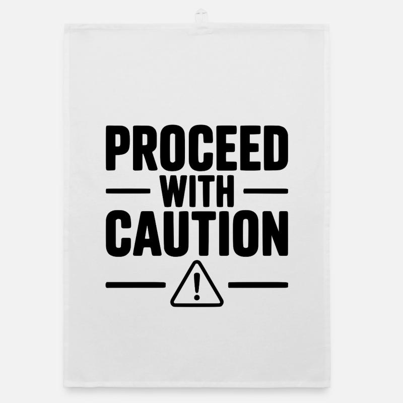 Proceed with Caution Organic dish towel