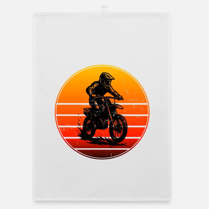 Statement for all motocross Organic dish towel