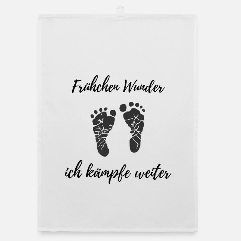 Preemie Miracle – I Keep Fighting Design Organic dish towel
