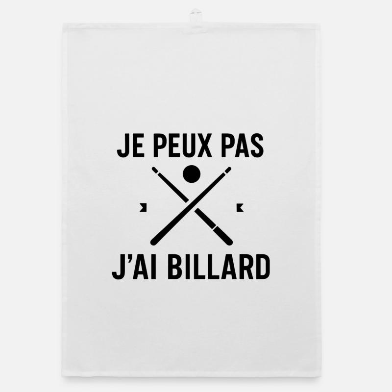 I can't I have billiards Organic dish towel