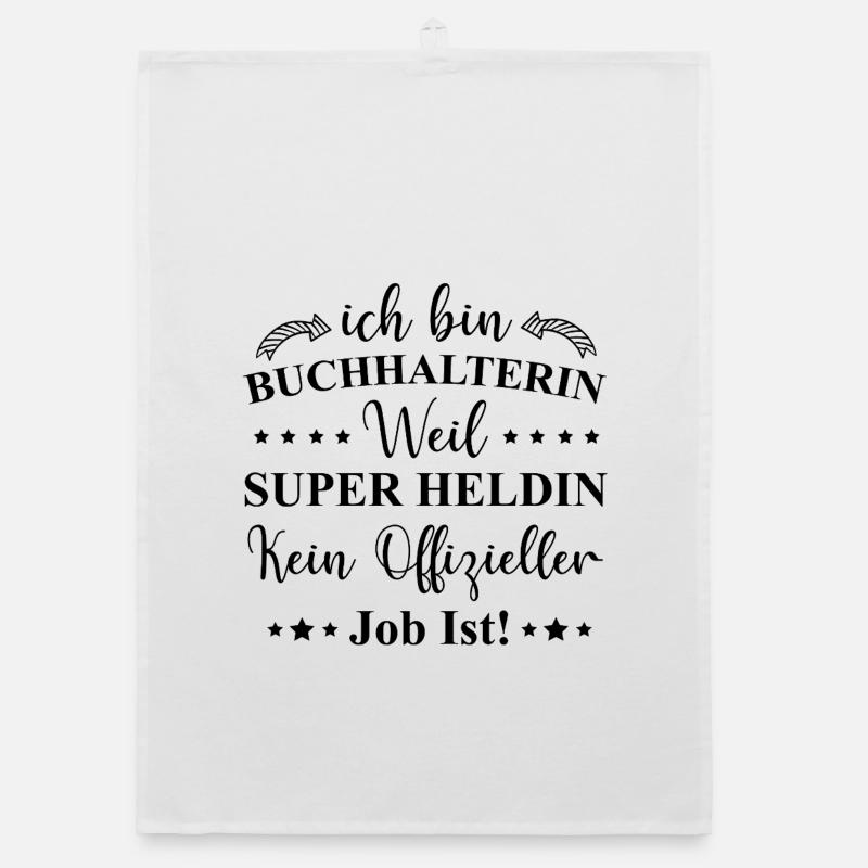 Comptable Super-héroïne Propose une idée de cadeau Torchon bio