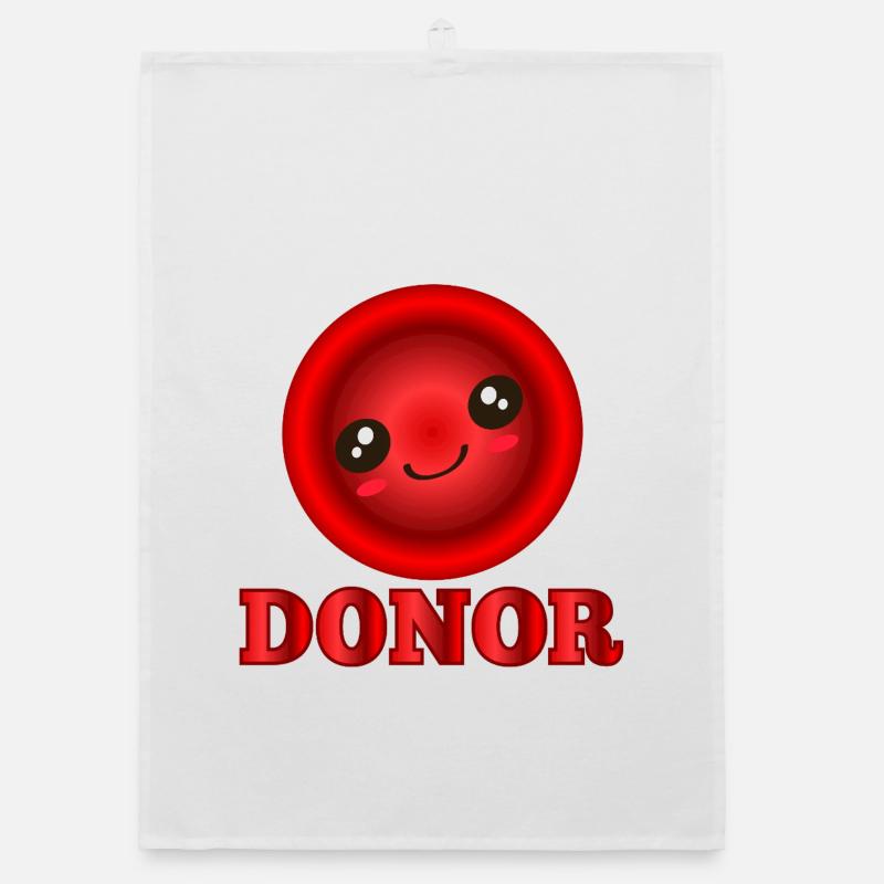 Blutspendespender Organic Geschirrtuch