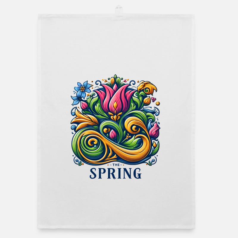 Spring Logo Organic dish towel